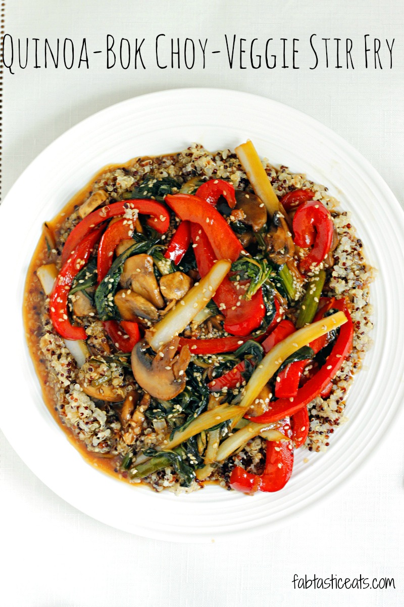 Quinoa and Bok Choy Veggie Stir Fry